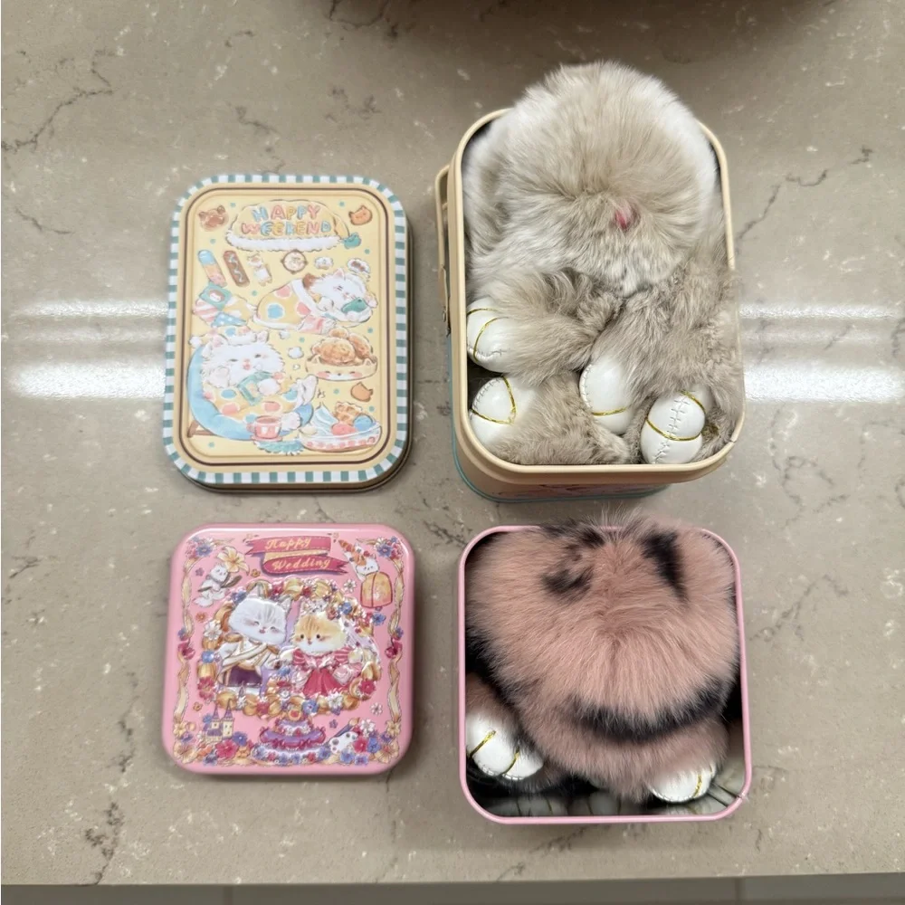 Bunnylulu Handmade Plush Bunny Keychain - Picture 2 of 5